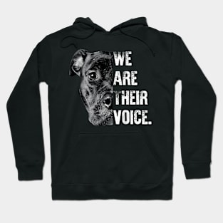 Love Pitbull We Are Their Voice Hoodie